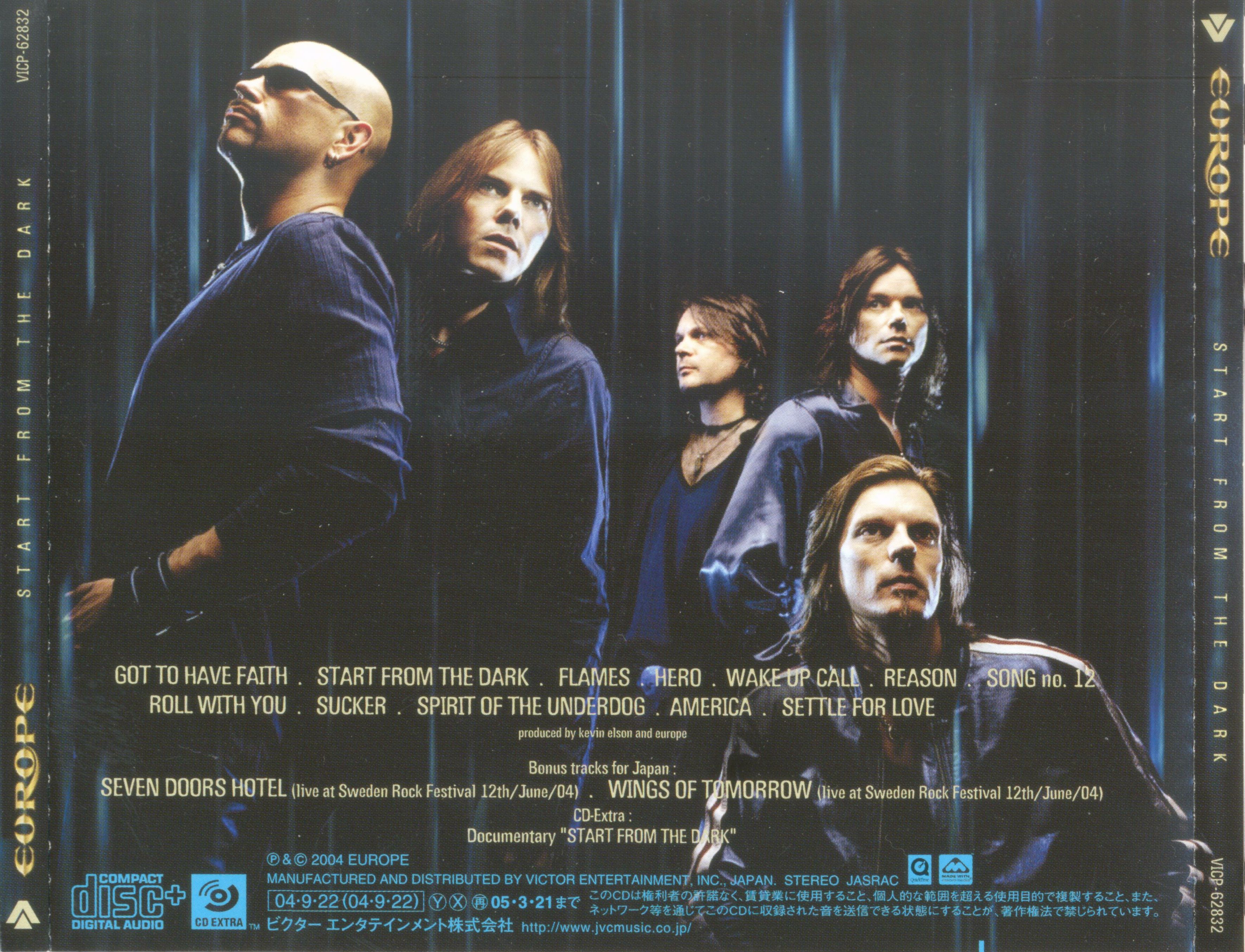 Europe  Start From The Dark : Back JPN